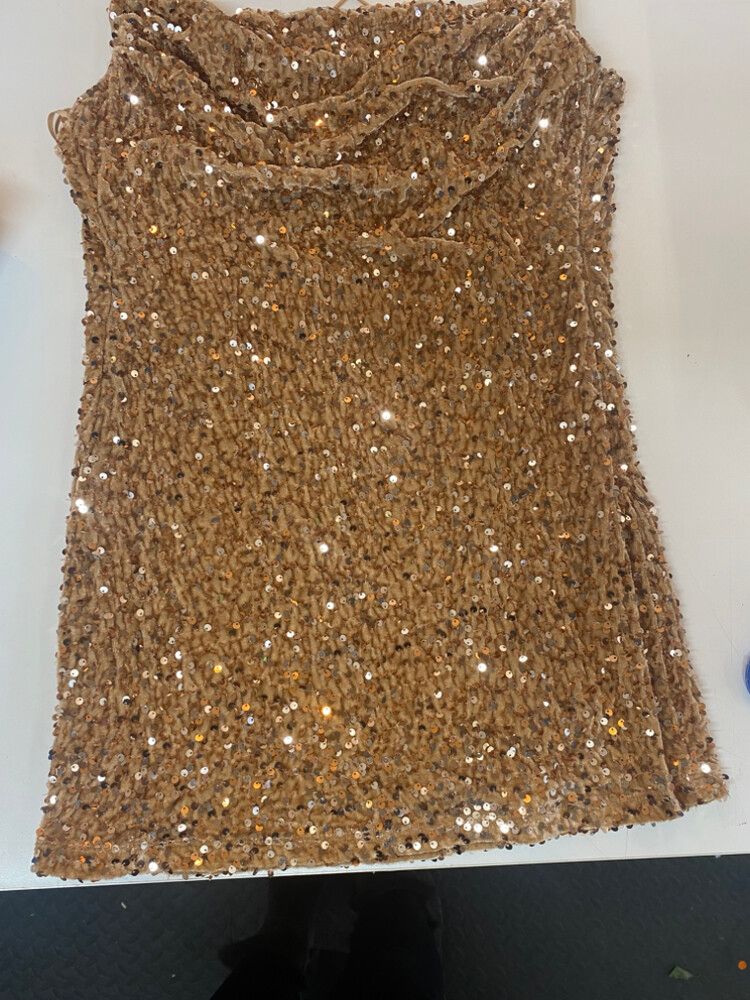 Hello Molly - Hello Molly Gold Sequin Dress  Party ready on Designer  Wardrobe