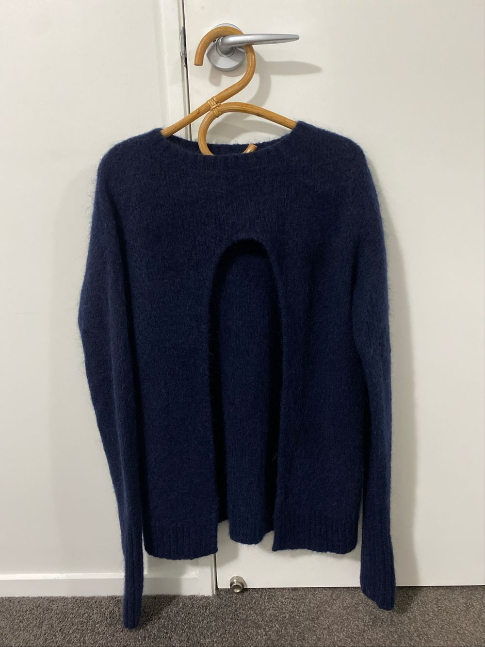 Taylor Navy Mohair Blend Jumper