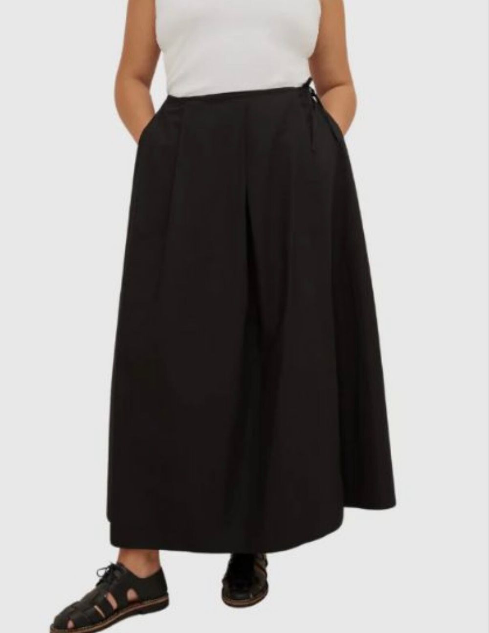 Kowtow Black Cotton Valley Skirt Size S