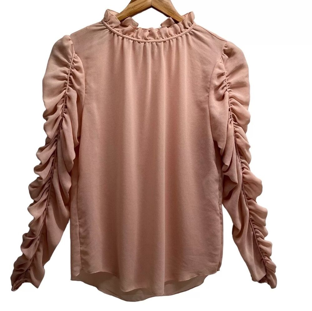 see by chloe sheer sleeve top