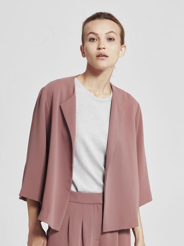 Gorgeous Juliette Hogan Dusky Pink Tailored Jacket $489.