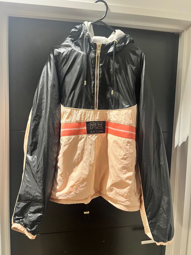 PE Nation Black and Peach Jacket Size 12/L