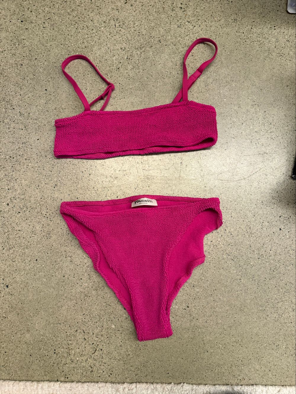 Youswim Pink Crinkle Bikini Set