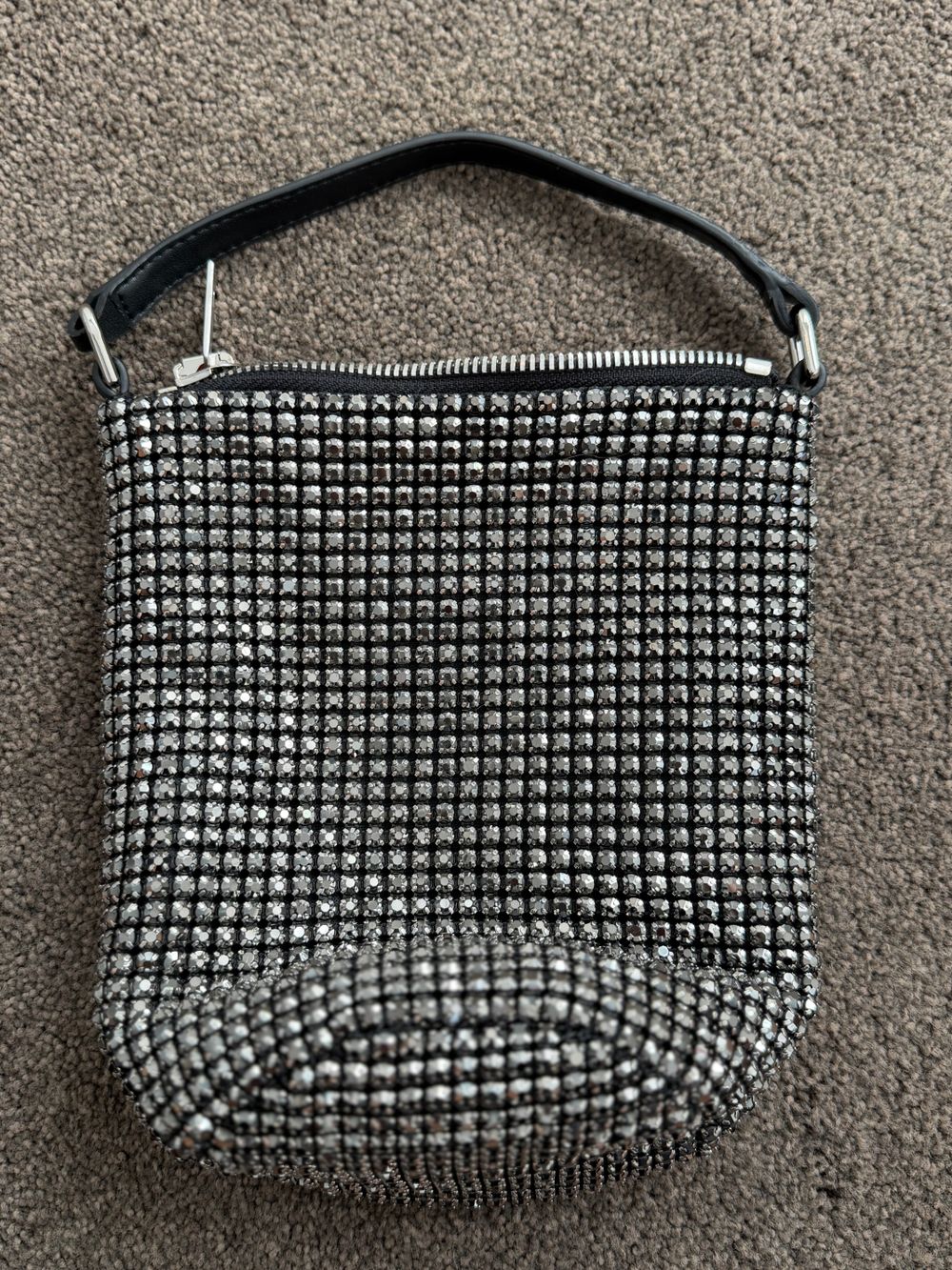 Silver Crystal Clutch