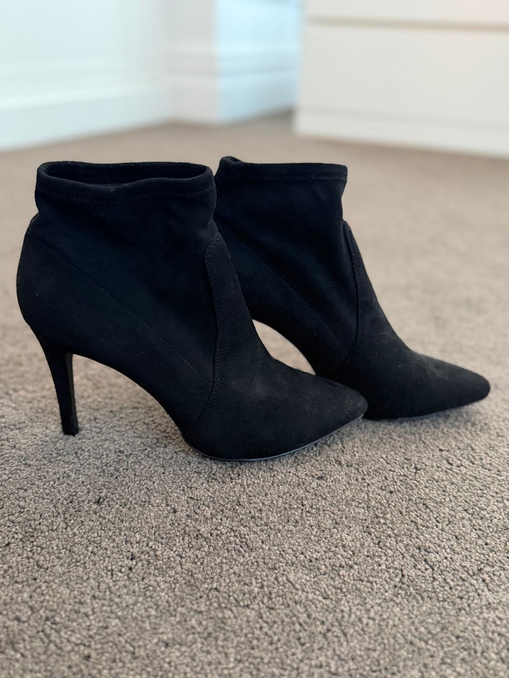 Joie Black Suede Ankle Boots