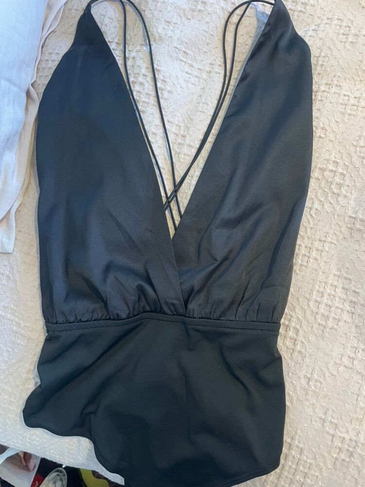 Superdown Black Playsuit