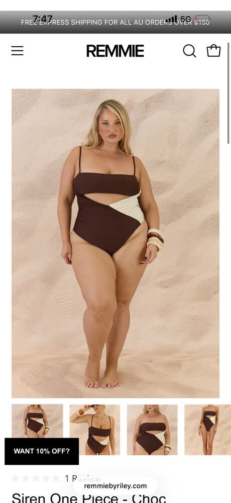 siren one piece -Chocolate