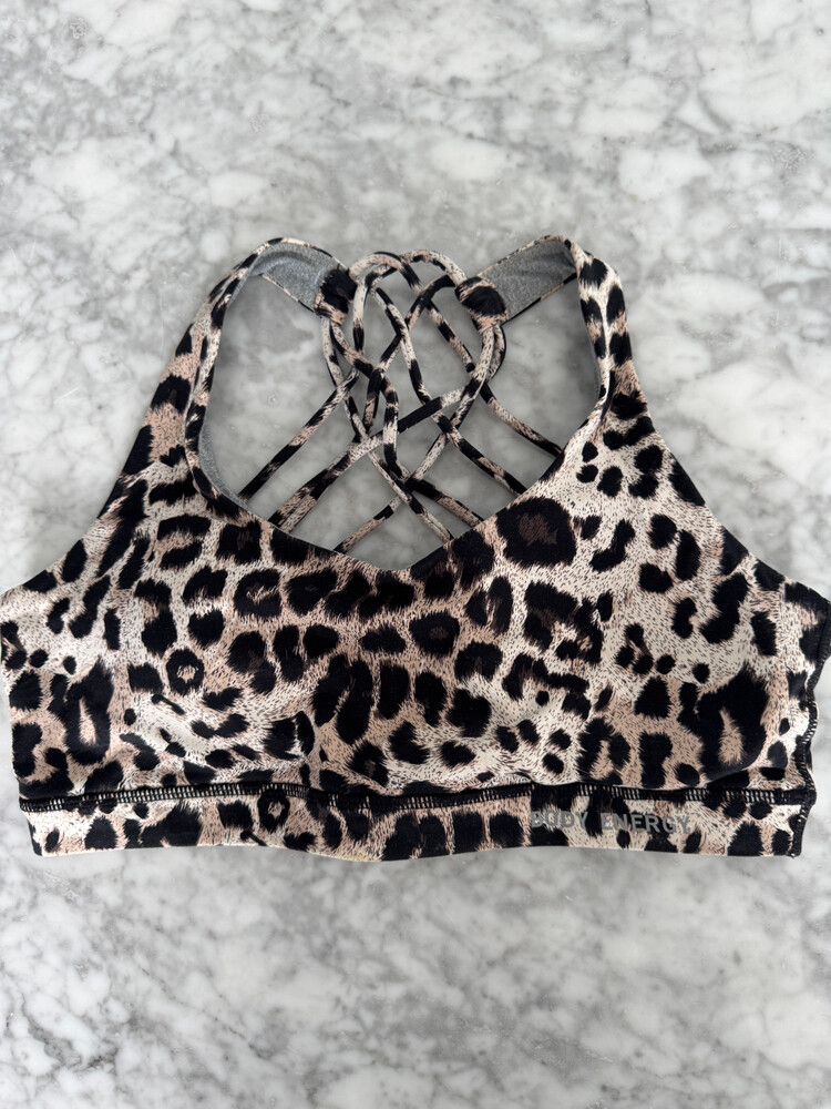 Body Energy Leopard Print Sports Bra