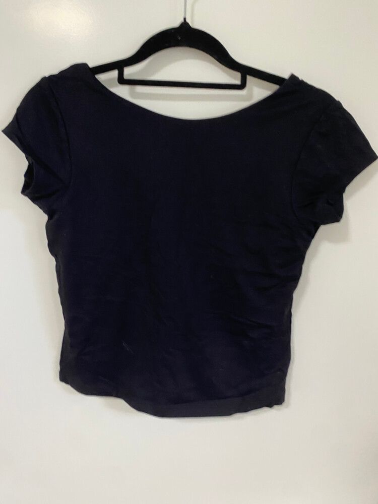 Glassons black backless top