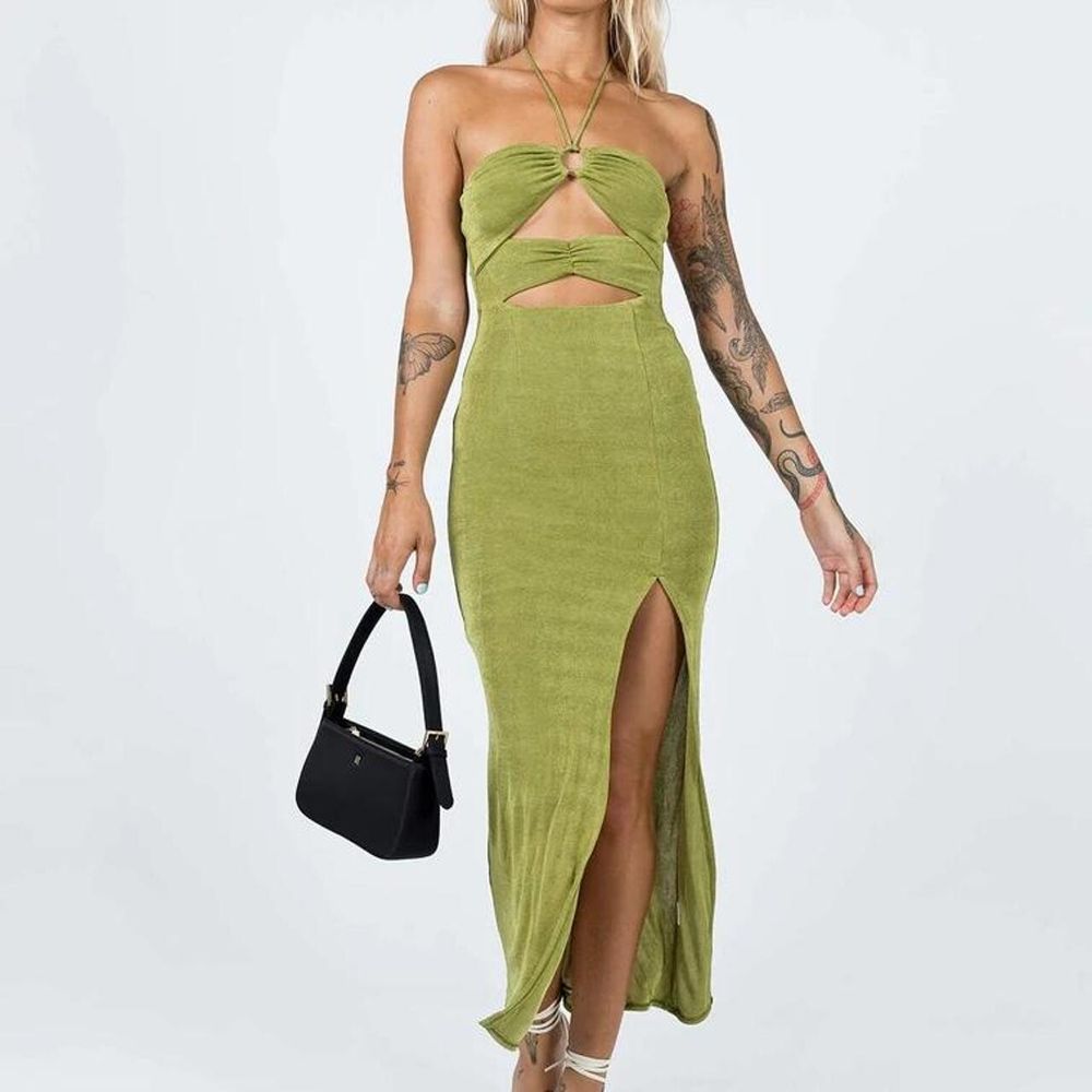 Princess Polly - Teri green midi dress on Designer Wardrobe