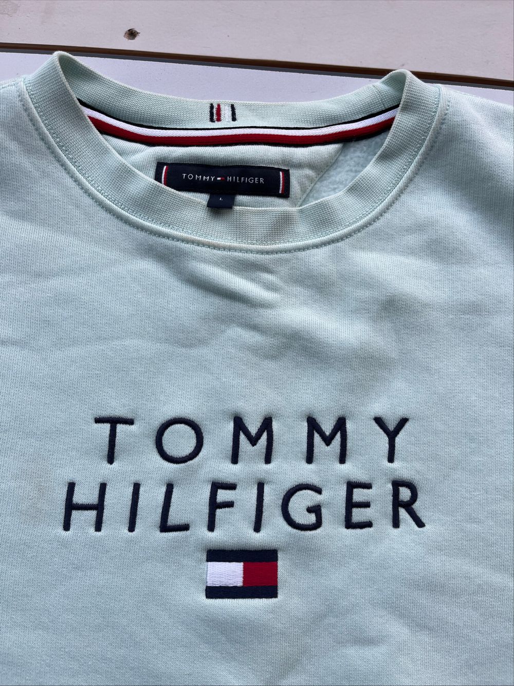 Tommy Hilfiger teal Jumper
