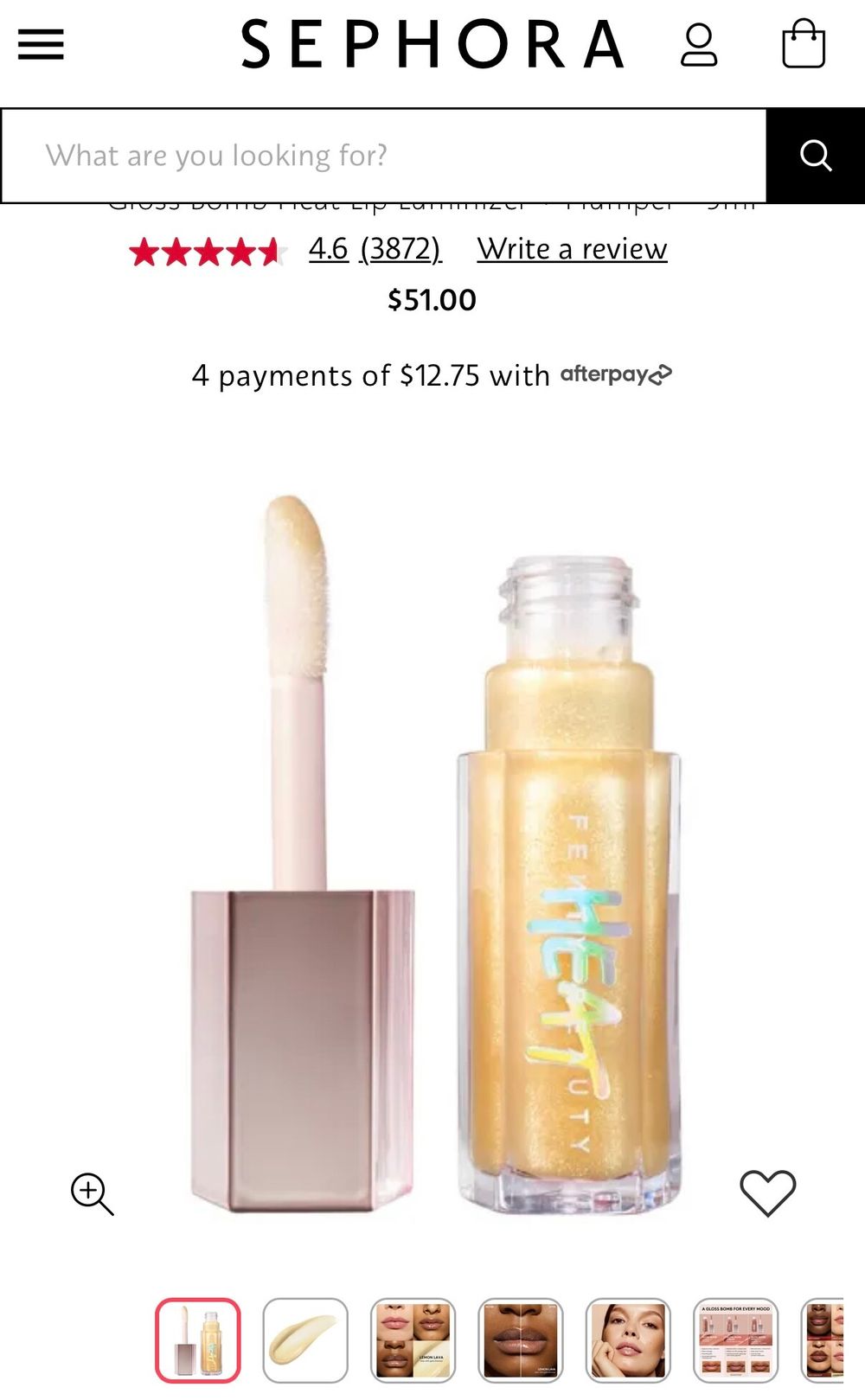 Fenty Beauty Gloss Bomb Heat Lipgloss