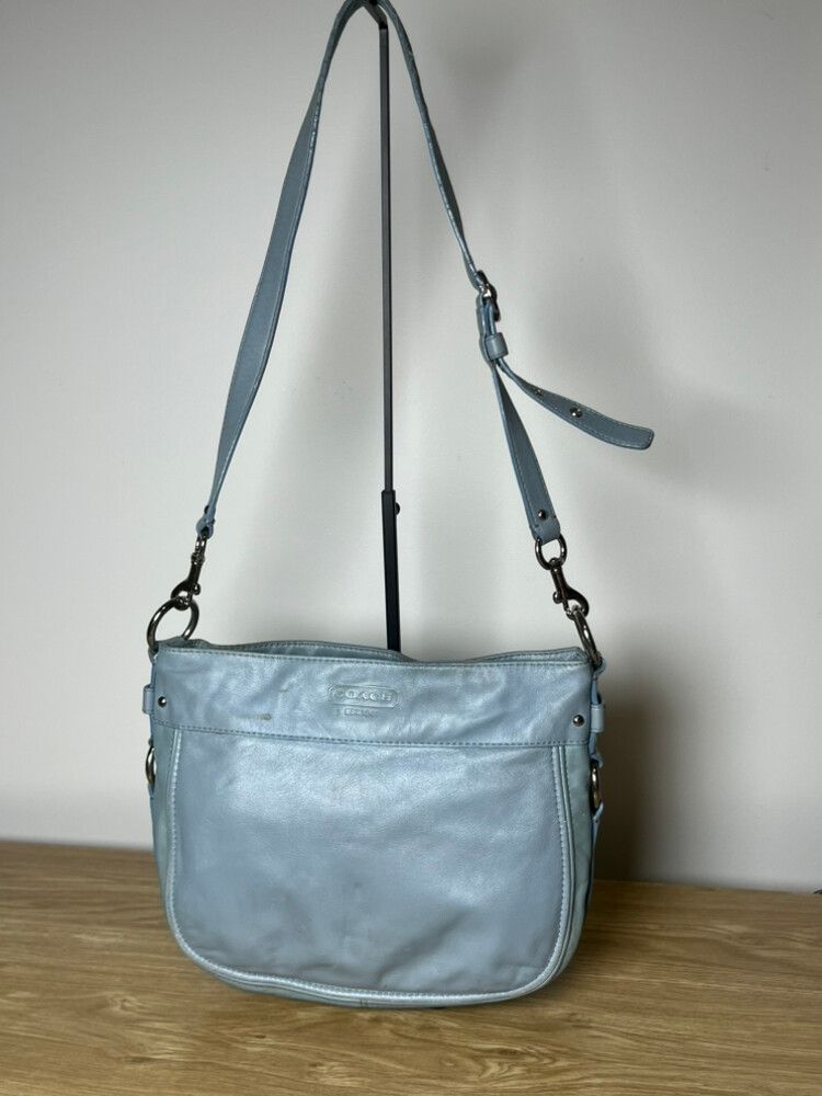 Vintage Coach Blue Cross Body Bag