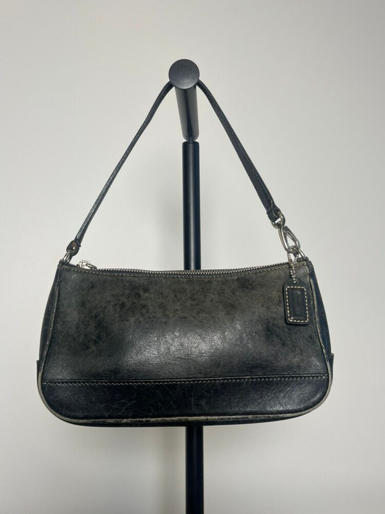 Coach Black Leather Demi Bag