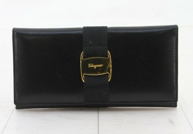 SALVATORE FERRAGAMO Vela Long Leather Wallet ( WL-SF-408)