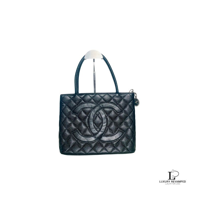 CHANEL MEDALLION CAVIAR TOTE BAG