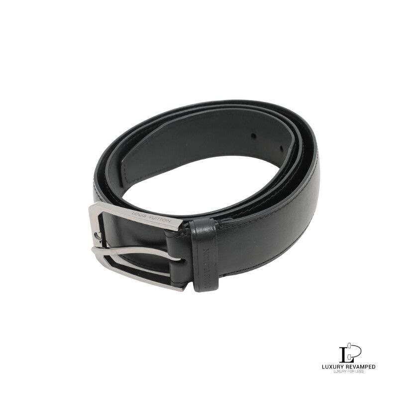 LOUIS VUITTON SAN TULLE BUSINESS LEATHER BELT (MADE IN SPAIN) (BLM-LV-823)