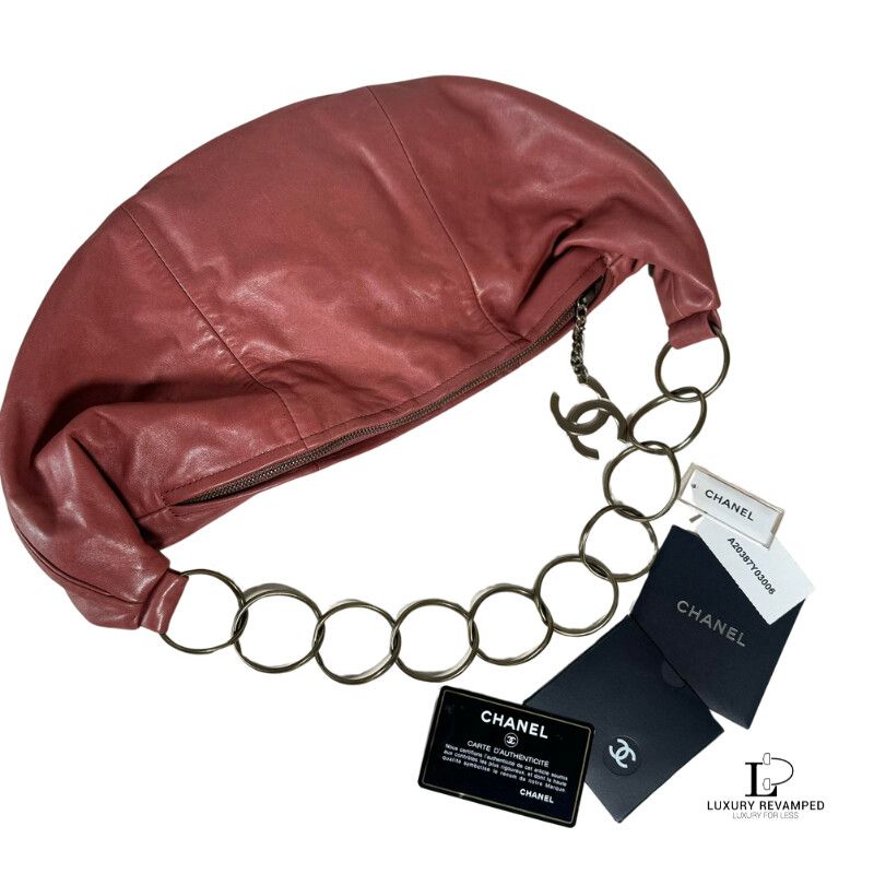 CHANEL CHAIN HALF MOON LAMBSKIN SHOULDER BAG ( BS-CC-814)