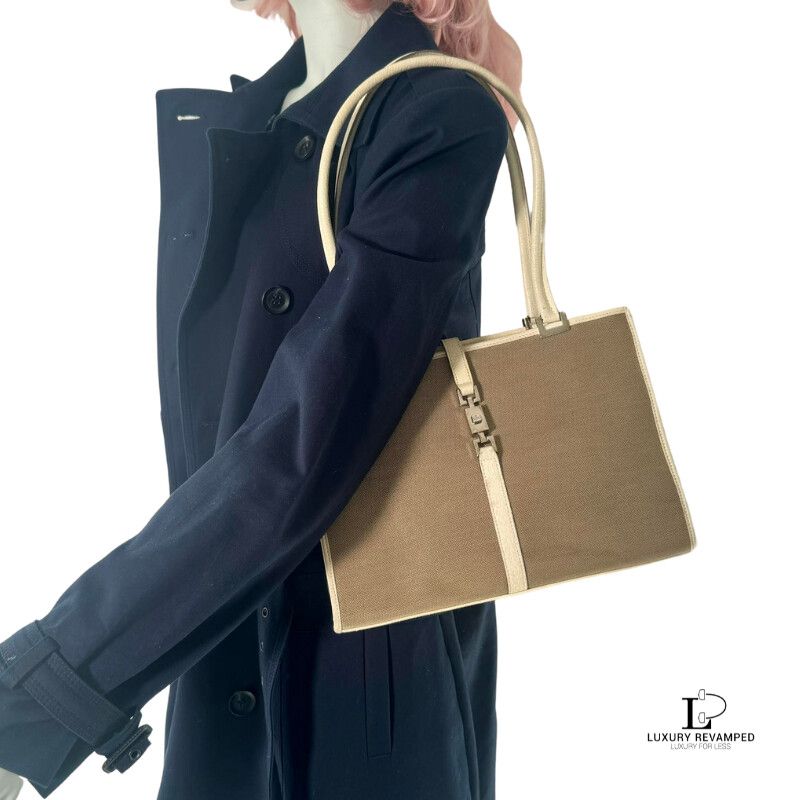 GUCCI JACQUI-O CANVAS HANDBAG (BH-GG-828)
