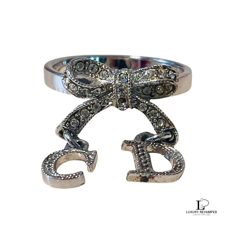 CHRISTIAN DIOR ‘CD’ Initials Bow Ring (AR-CD-791)