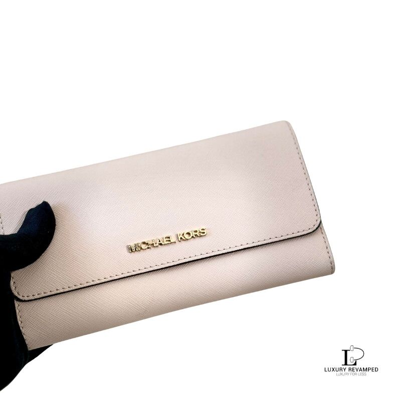 MICHAEL KORS Saffiano Flap-type Long Wallet (SKU: WL-MK-800)