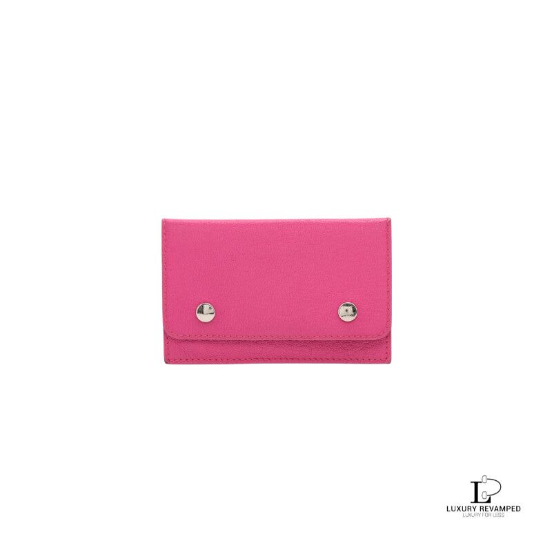 Hermes Chevre Card Case Silver Metal Fittings □M 2009 (CC-HE-949)