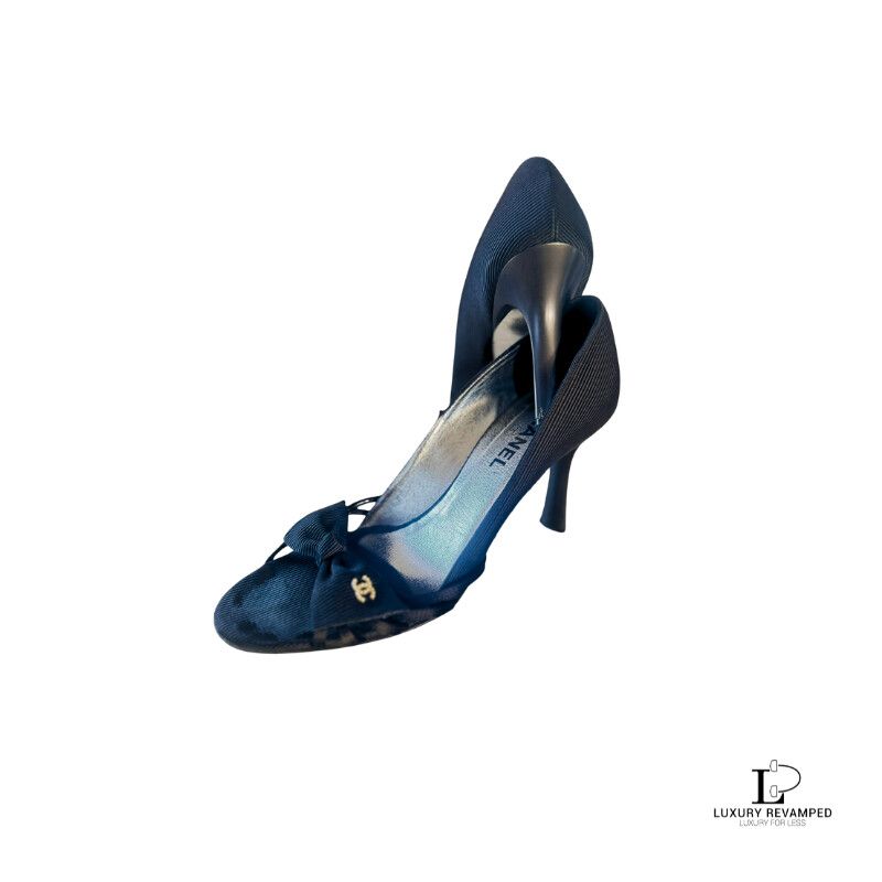 CHANEL CC Open-toe Strappy Heels (SSH-CC-980)