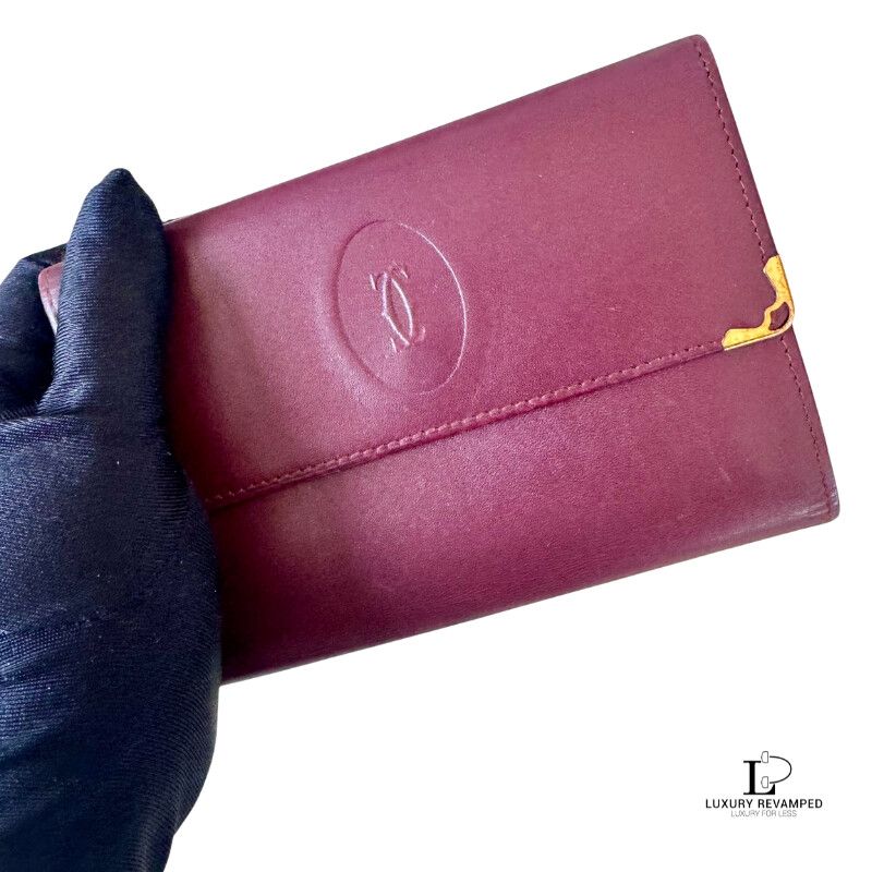 Cartier "Must De Cartier' Medium Bifold Wallet (WME-CA-1039)