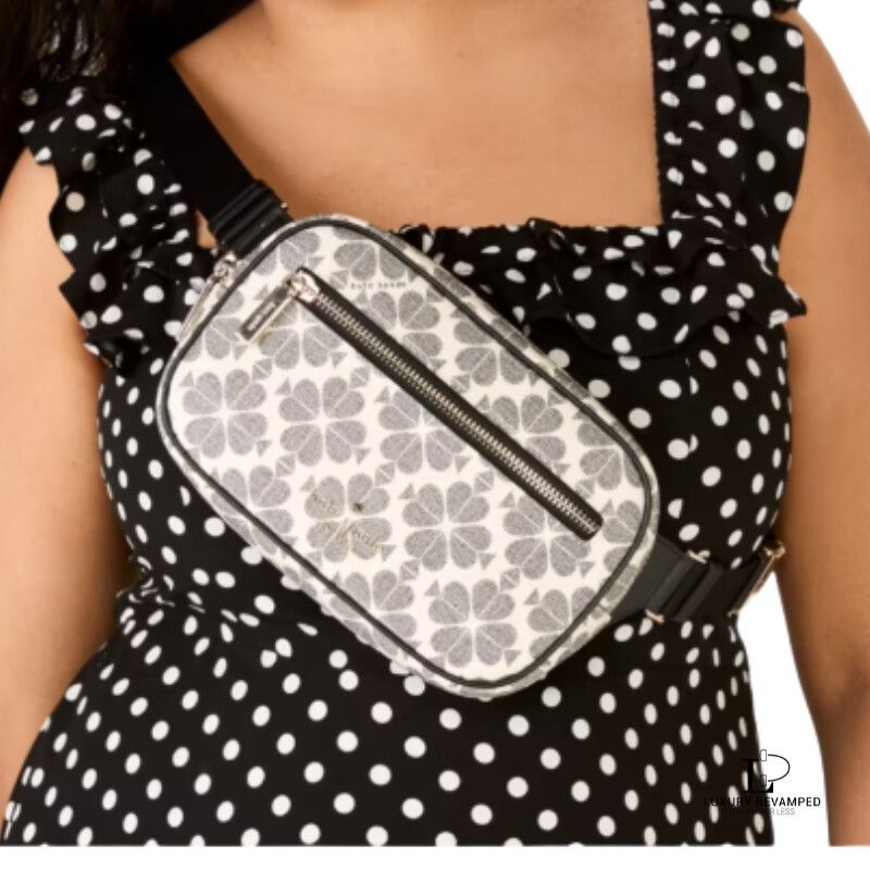 *BNWT* Kate Spade Signature Spade Flower Belt Bag in Black Multi (BB-KS-1067)