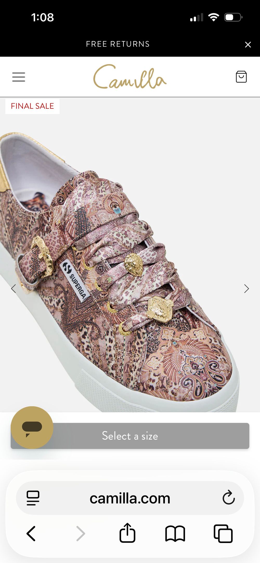 Camilla Leopard Printed sneakers
