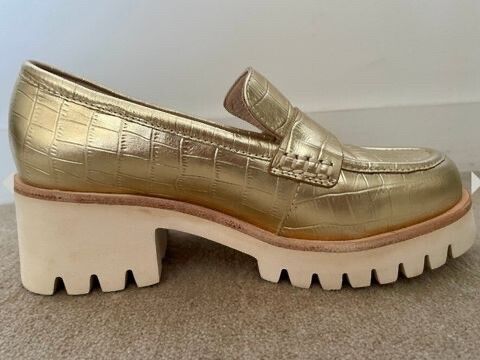 Gorman Brand New Leather Gold Loafers
