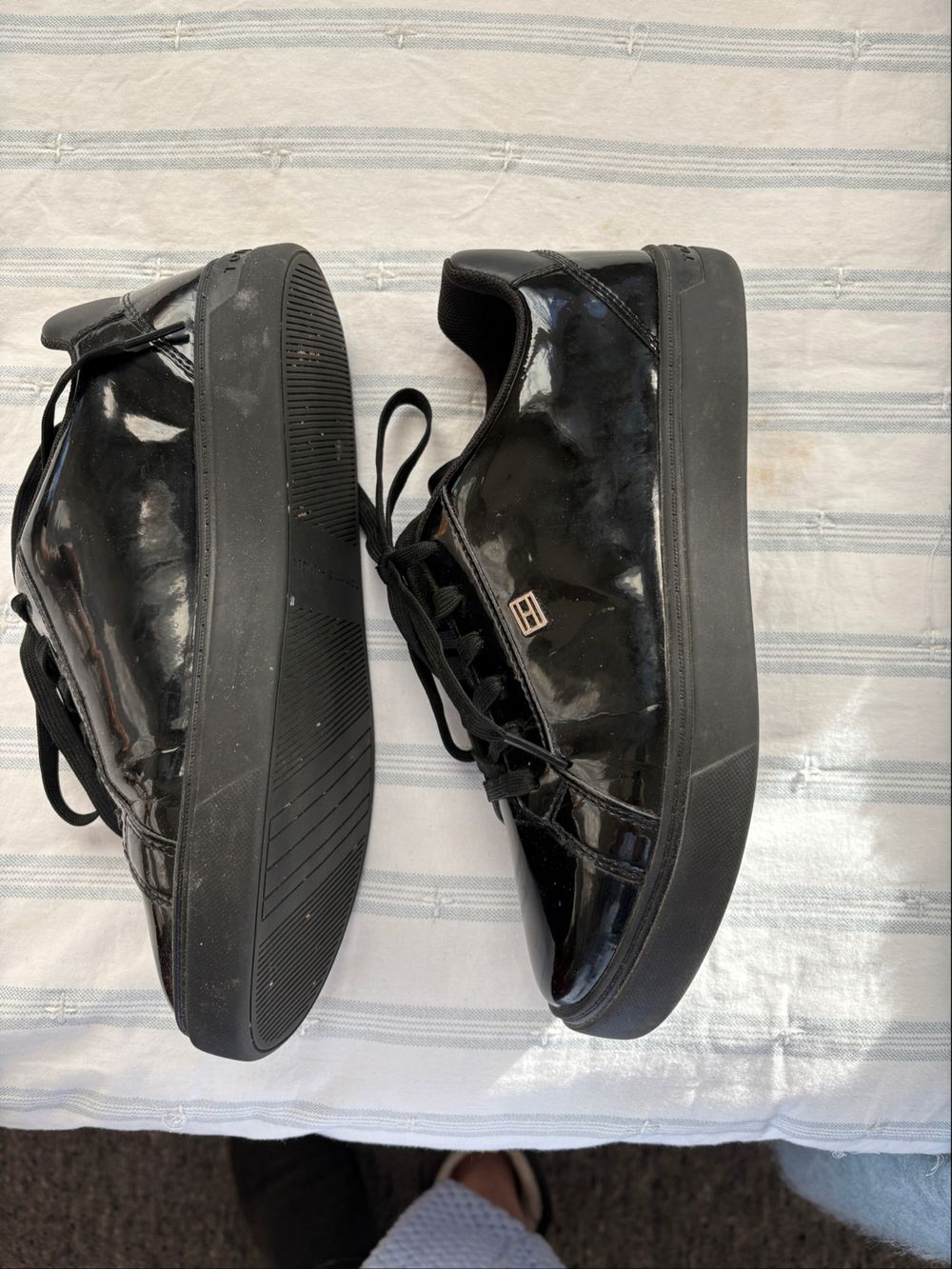 Black Patent Leather Sneaker