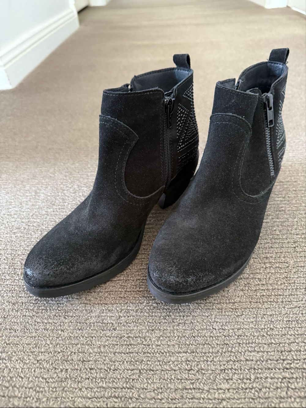 Black Suede Ankle Boots