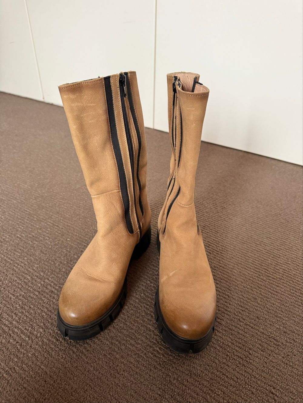 Don Diego Tan Leather Boots