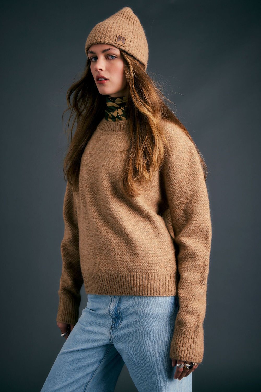KAREN WALKER Forage Sweater in Camel (10) BNWT