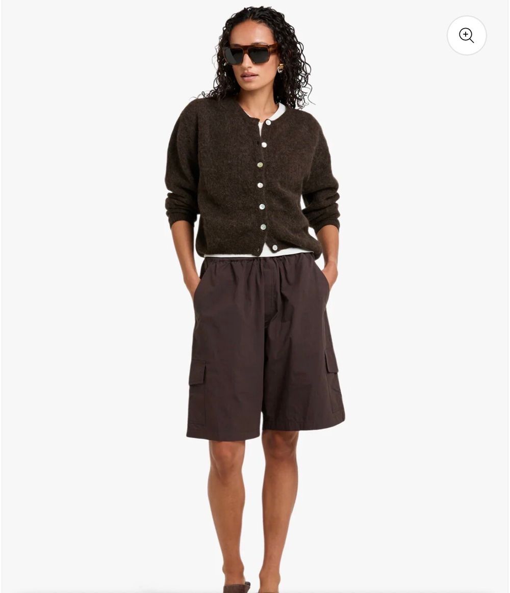 AMERICAN VINTAGE coffee melange Vitow cardigan (M)