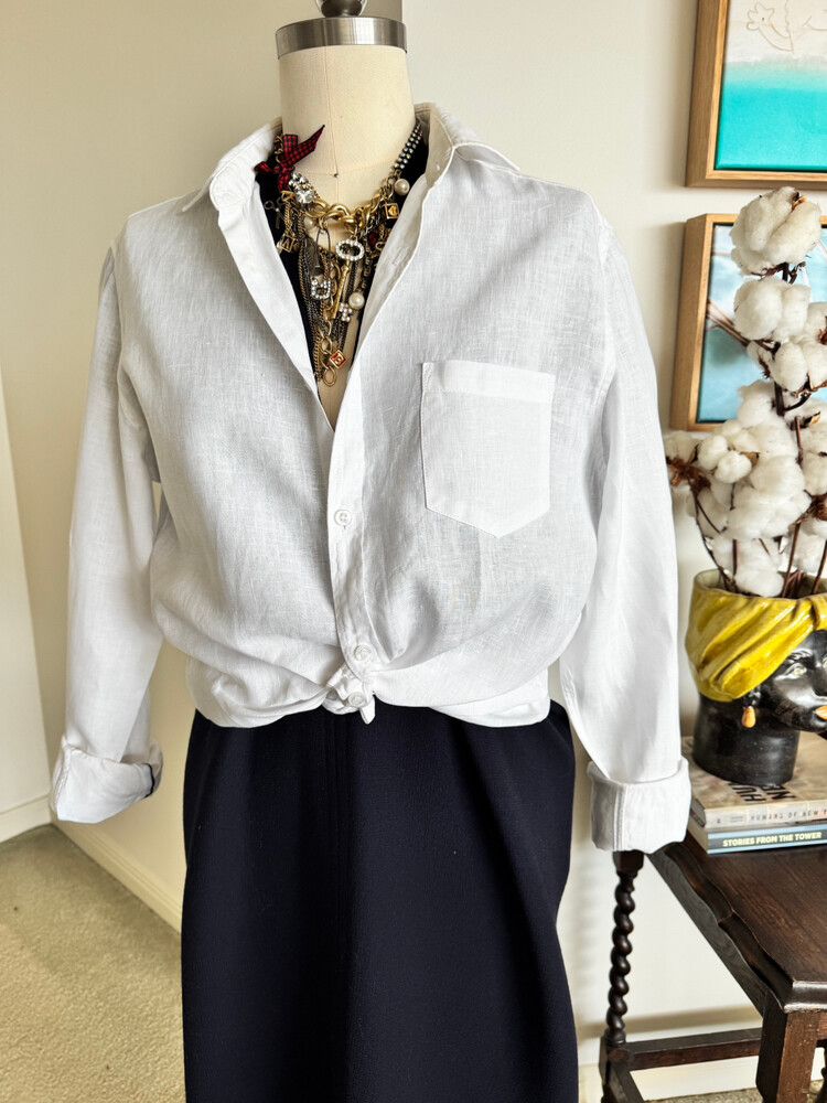 White Linen Shirt