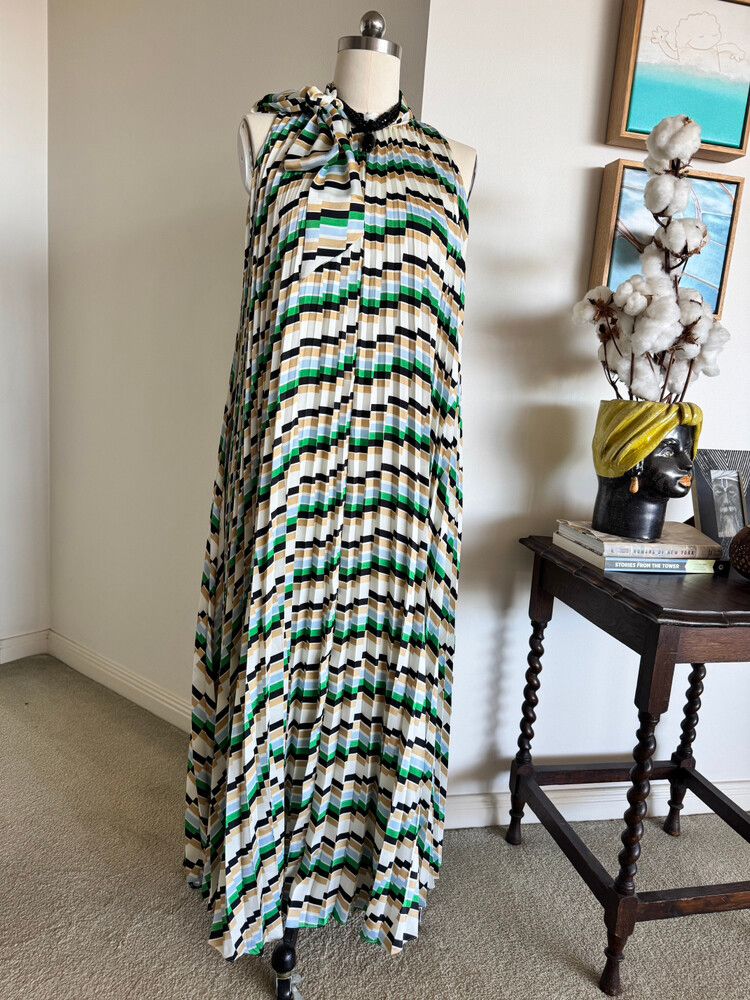 Pleated Maxi Dress