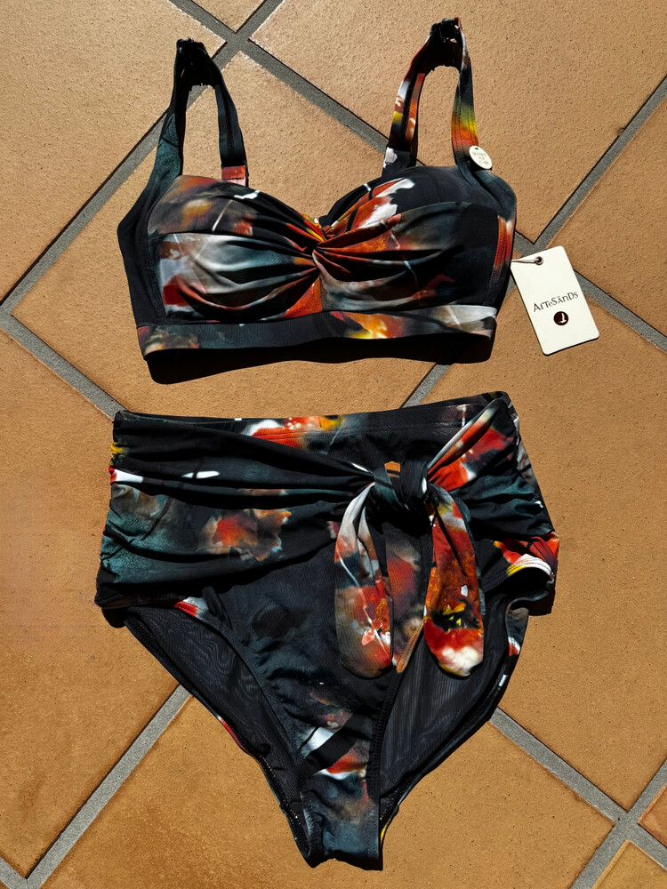 Ju Jardin High Waisted Bikini Set Sz12