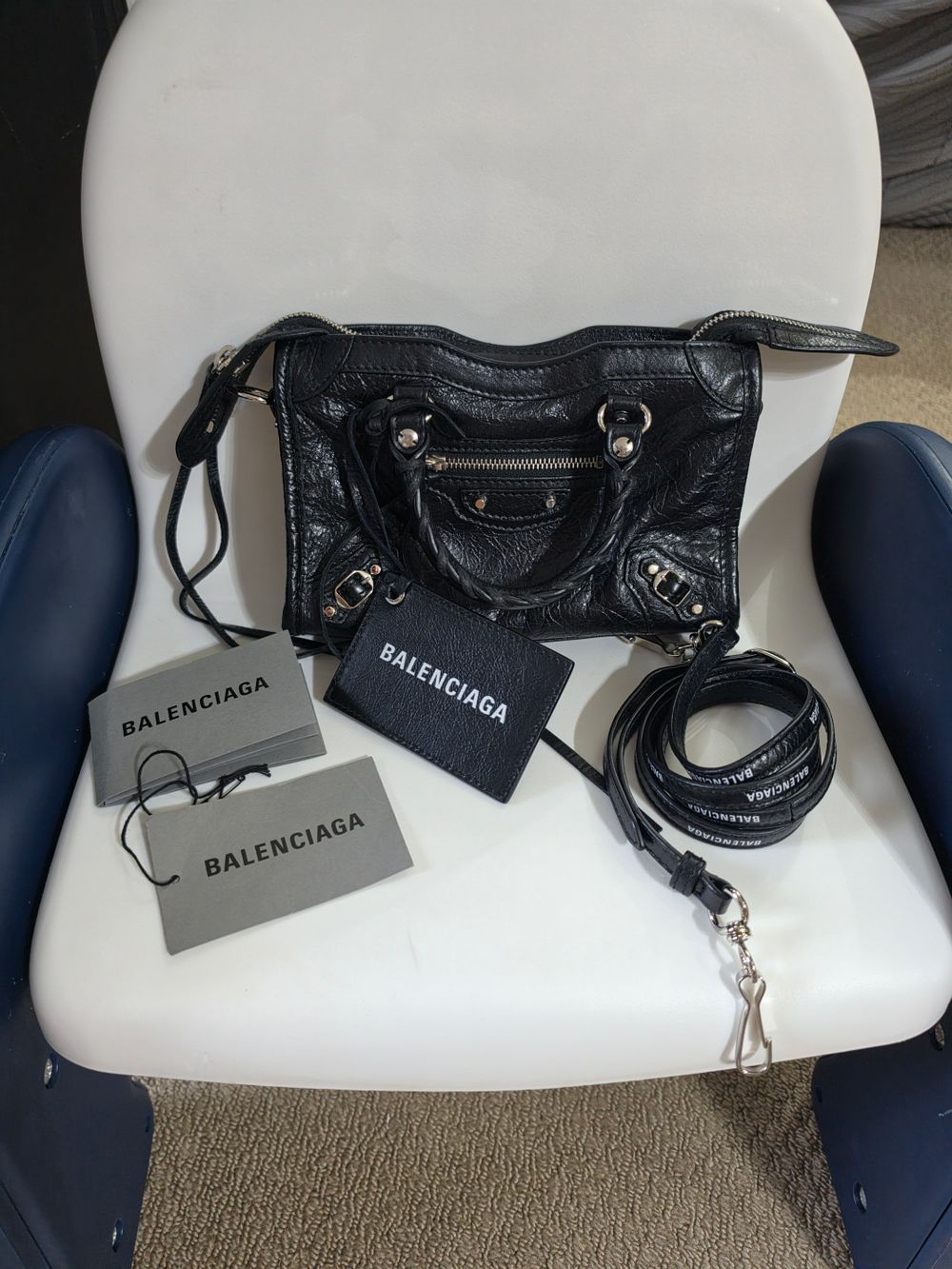 Balenciaga -Nano City Bag – Black Lambskin