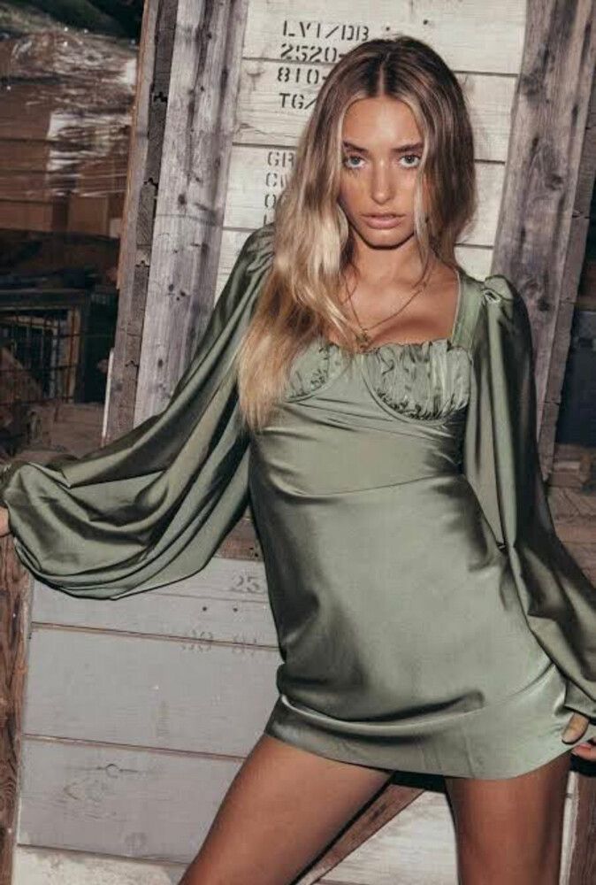 Jagger and Stone - Liv Mini Dress (Olive) on Designer Wardrobe