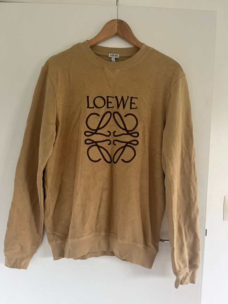 Embroidered Anagram Logo Sweatshirt In Neutral