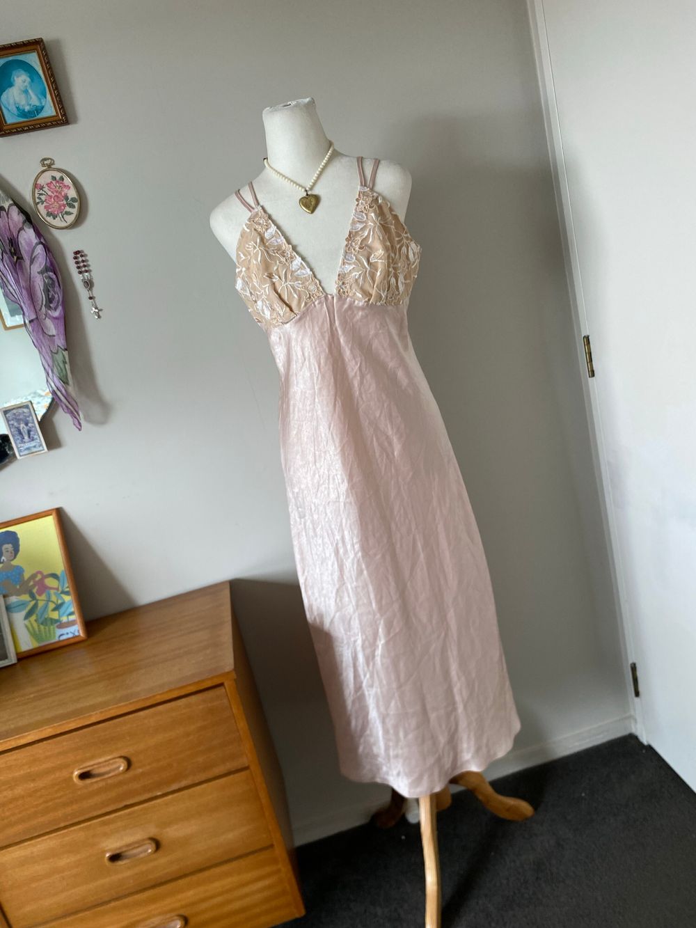 Vintage Floral Slip Dress
