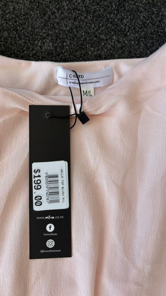 C.reed by Minx wella top in blush