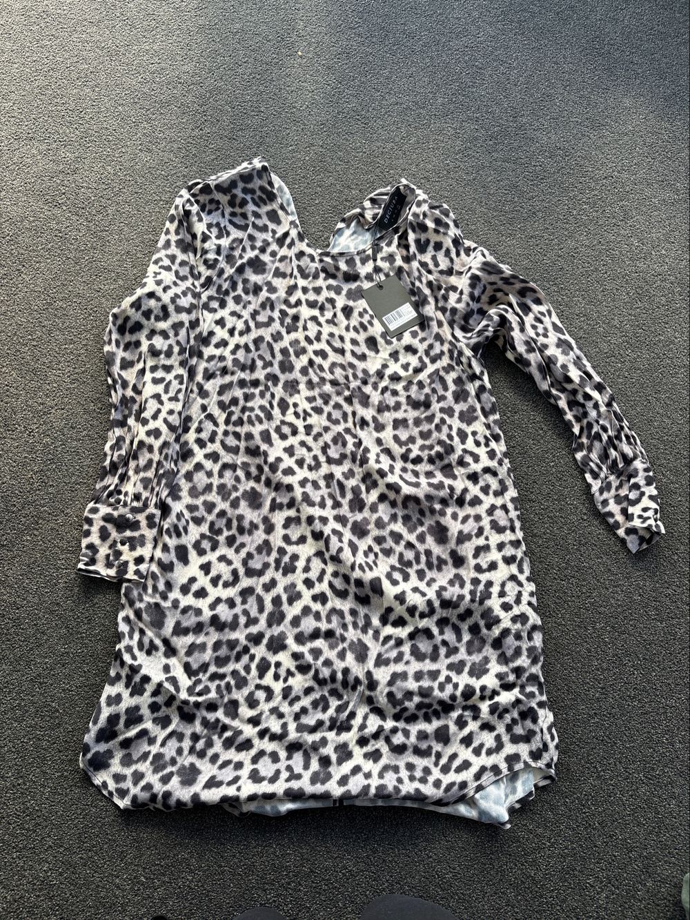 Decjuba Black and White Nadia Shirt Dress