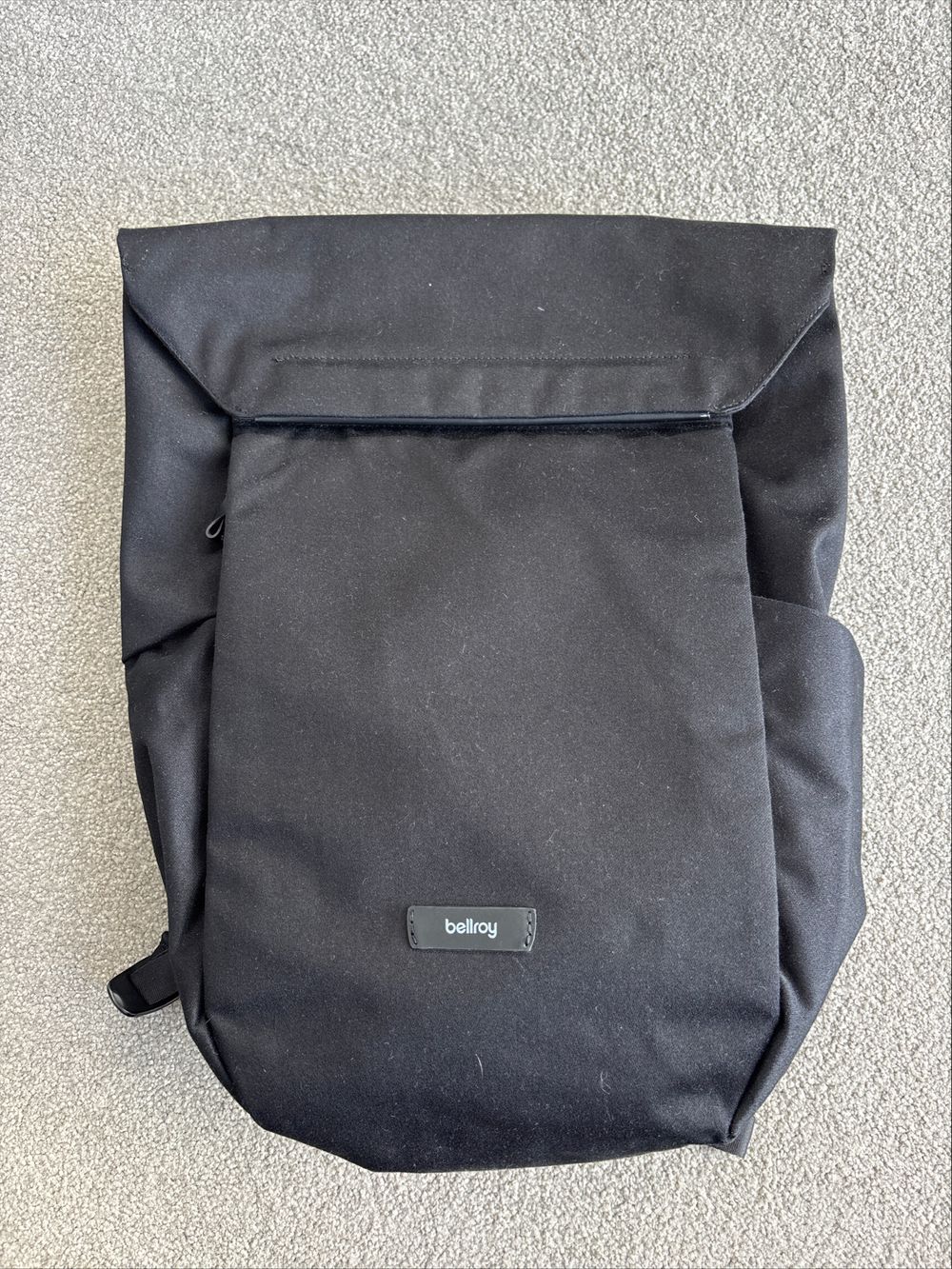Bellroy Black Roll Top Backpack