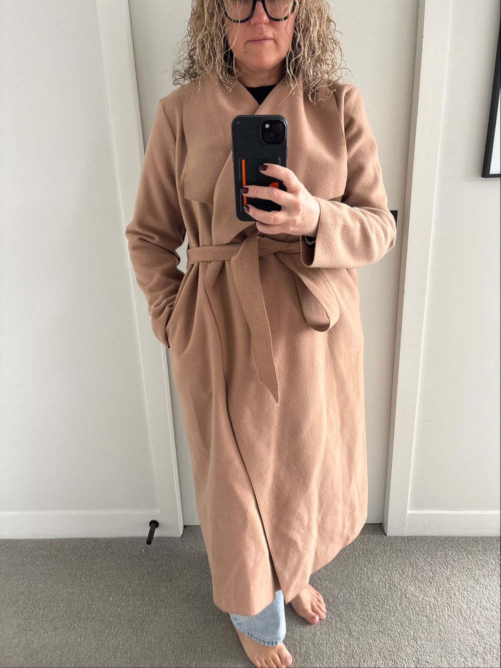 Glassons Camel Wrap Coat