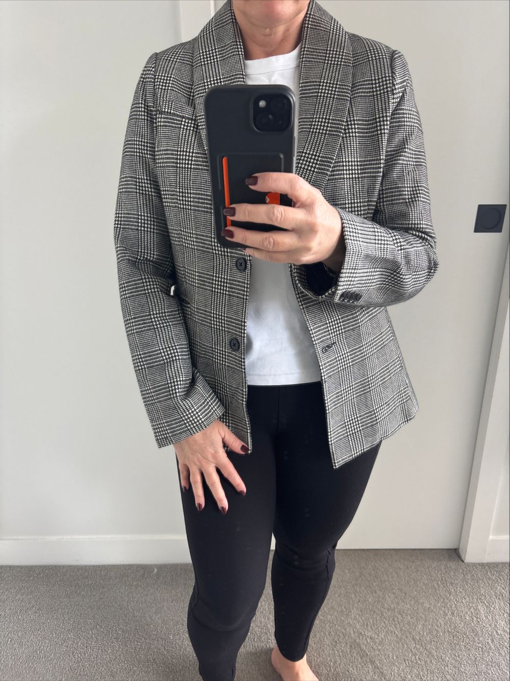 Superette Black And White Check Blazer