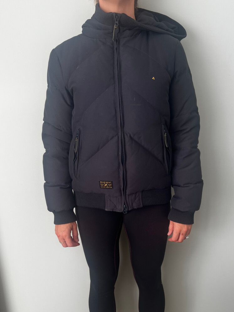 Huffer Navy Hooded Puffer Jacket
