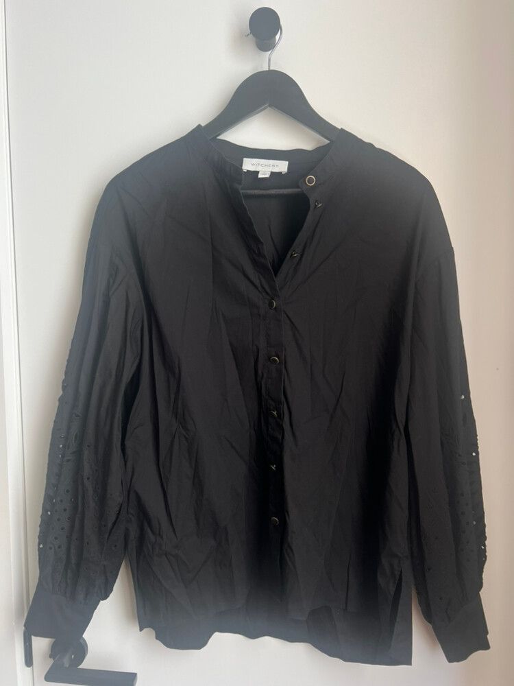 Witchery Black Blouse